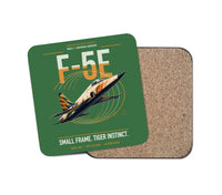 Thumbnail for F-5E Tiger II design on green 1 piece coaster