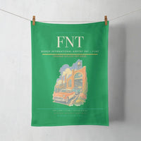 Thumbnail for Bishop International Airport (FNT) design on green towel