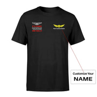 Thumbnail for Flying One Ball aviation design printed on soft cotton small-logo T-shirt.