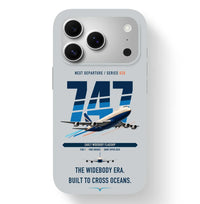 Thumbnail for Boeing 747-200B design on light gray magsafe iphone case