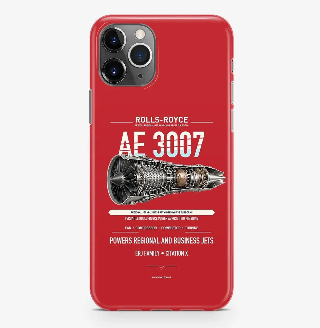 AE 3007 Case ProMax design on red iphone case promax