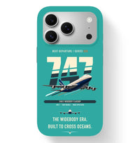 Thumbnail for Boeing 747-200B design on turquoise magsafe iphone case