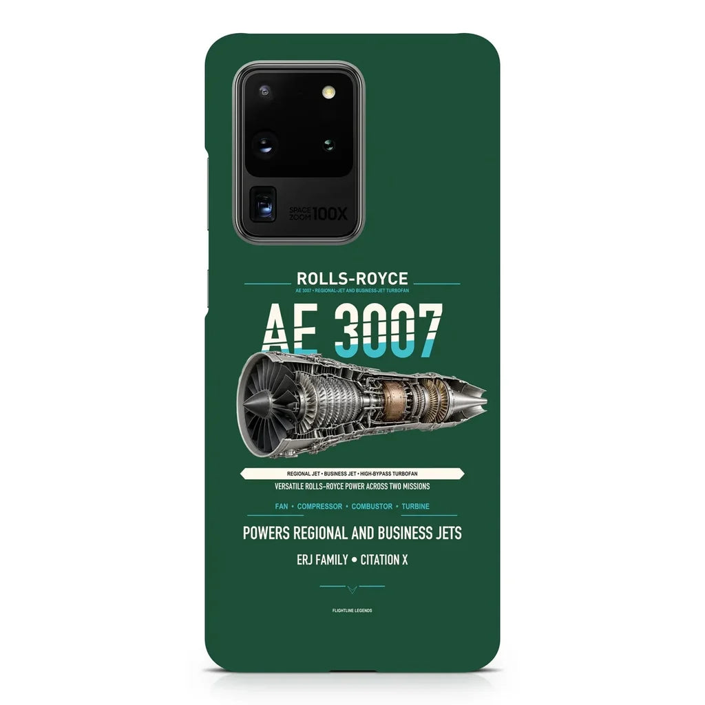 AE 3007 design on samsung case - dark green