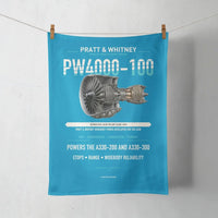 Thumbnail for PW4000-100 design on turquoise towel
