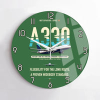 Thumbnail for Airbus A330-200 design on green no frame wall clock