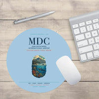 Thumbnail for Sam Ratulangi International Airport Manado (MDC) design on light blue round mouse pad