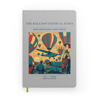 Thumbnail for VINTAGE G4394 - The Balloon Festival Dawn - Designed Notebooks design on lightgray