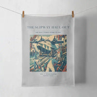 Thumbnail for VINTAGE G4440 - The Slipway Haul-Out - Designed Towels design on lightgray