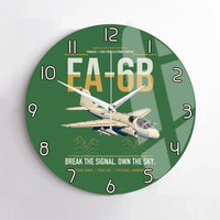 Thumbnail for EA-6B Prowler design on green no frame wall clock