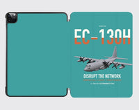 Thumbnail for EC-130H Compass Call design on turquoise ipad tablet case