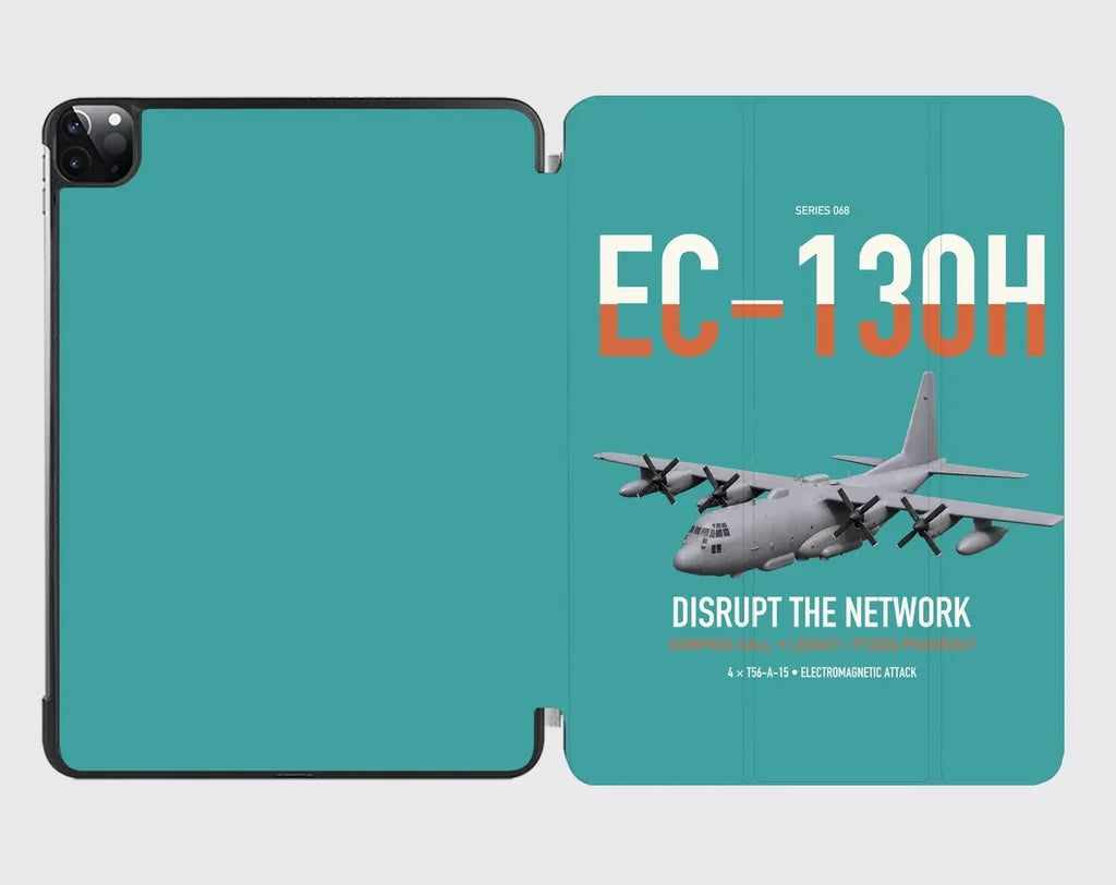 EC-130H Compass Call design on turquoise ipad tablet case