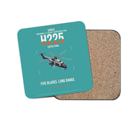 Thumbnail for Airbus H225 design on turquoise 1 piece coaster