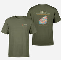 Thumbnail for Montgomery Regional Airport (MGM) design printed on green army double-side t-shirt