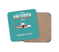 Thumbnail for Leonardo AW109SP GrandNew design on turquoise 1 piece coaster