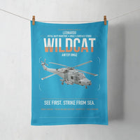 Thumbnail for Leonardo AW159 Wildcat HMA2 design on turquoise towel