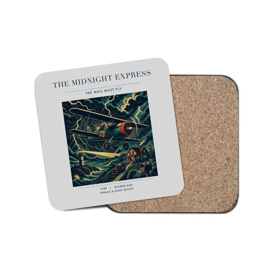 The Midnight Express - Designed Coasters design on light gray 1-piece