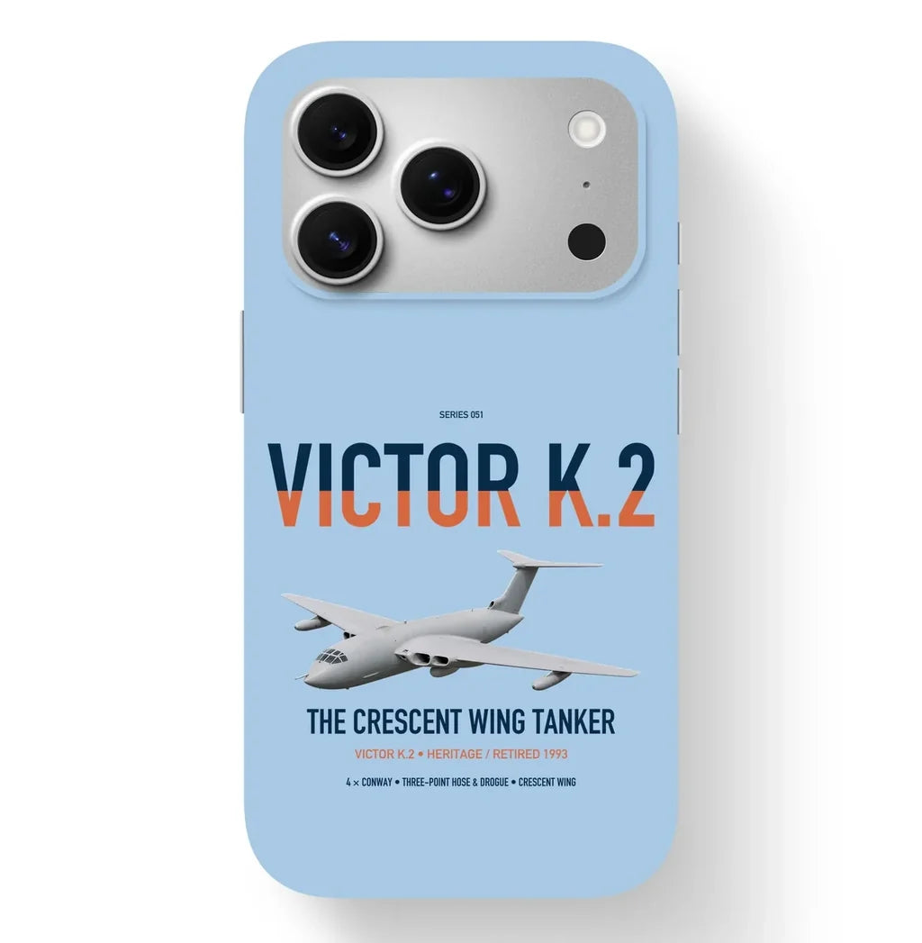Handley Page Victor K.2 design on light blue magsafe iphone case, for iPhone 17 Pro
