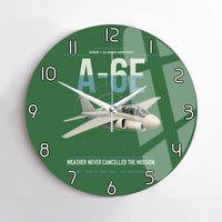 Thumbnail for A-6E Intruder design on green no frame wall clock