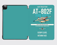 Thumbnail for Air Tractor AT-802F Fire Boss design on turquoise ipad tablet case