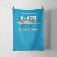 Thumbnail for X-47B UCAS-D Carrier Wing Without a Cockpit design on turquoise towel