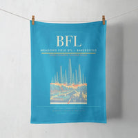 Thumbnail for Meadows Field (BFL) design on turquoise towel