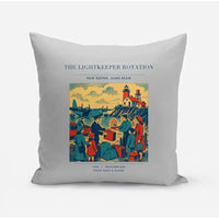 Thumbnail for VINTAGE G4418 - The Lightkeeper Rotation - Designed Pillows design on lightgray