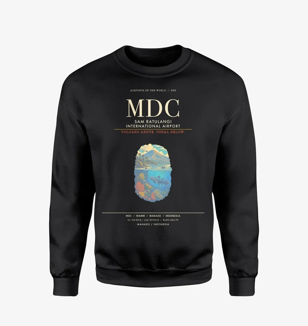 Sam Ratulangi International Airport MDC Sweatshirt - Black