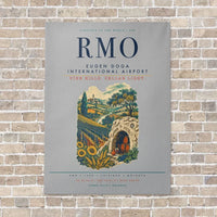 Thumbnail for Chisinau Eugen Doga International Airport RMO vertical canvas print - no frame - light gray background