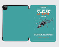 Thumbnail for Erickson S-64F Air Crane design on turquoise ipad tablet case
