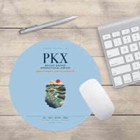 Thumbnail for Beijing Daxing International Airport (PKX) design on light blue round mouse pad
