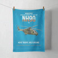 Thumbnail for NHIndustries NH90 TTH design on turquoise towel