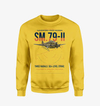 Thumbnail for Savoia-Marchetti SM.79-II Sparviero design on yellow sweatshirt