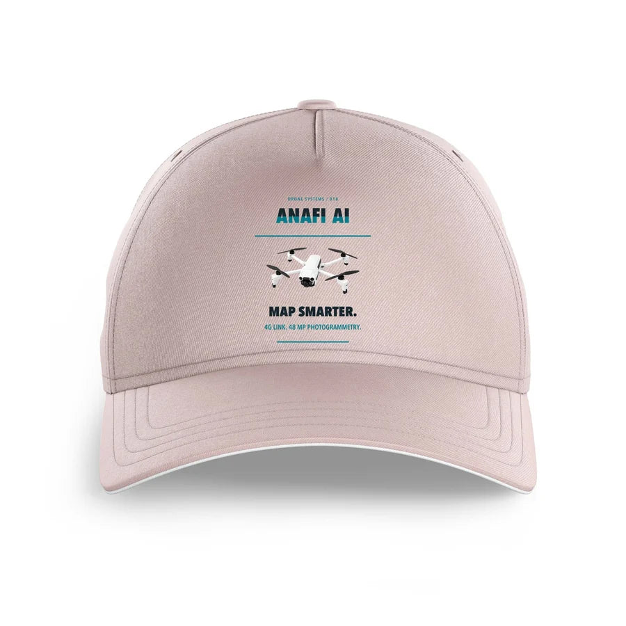 Parrot ANAFI Ai design on pink printed hat