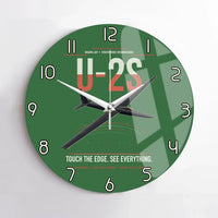 Thumbnail for U-2S Dragon Lady design on green no frame wall clock