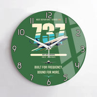 Thumbnail for Boeing 737-800 NG design on green no frame wall clock