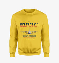 Thumbnail for Short Belfast C.1 design on yellow sweatshirt