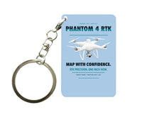 Thumbnail for DJI Phantom 4 RTK Key Chain design on light blue key chain