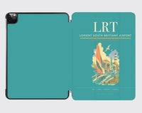Thumbnail for Lorient South Brittany Airport (LRT) design on turquoise ipad tablet case