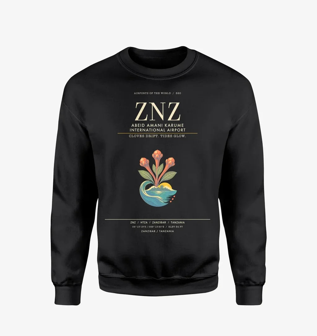 Abeid Amani Karume International Airport ZNZ Sweatshirt - Black