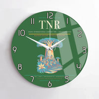 Thumbnail for Ivato International Airport (TNR) design on green no frame wall clock