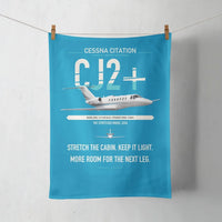 Thumbnail for Cessna Citation CJ2+ design on turquoise towel