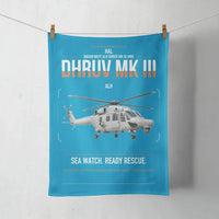 Thumbnail for HAL ALH Dhruv Mk III design on turquoise towel