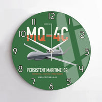 Thumbnail for MQ-4C Triton IFC-4 design on green no frame wall clock