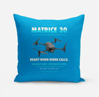 Thumbnail for DJI Matrice 30 design on turquoise pillow