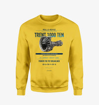 Thumbnail for TRENT 1000 TEN design on yellow sweatshirt