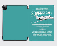 Thumbnail for Cessna Citation Sovereign+ design on turquoise ipad tablet case