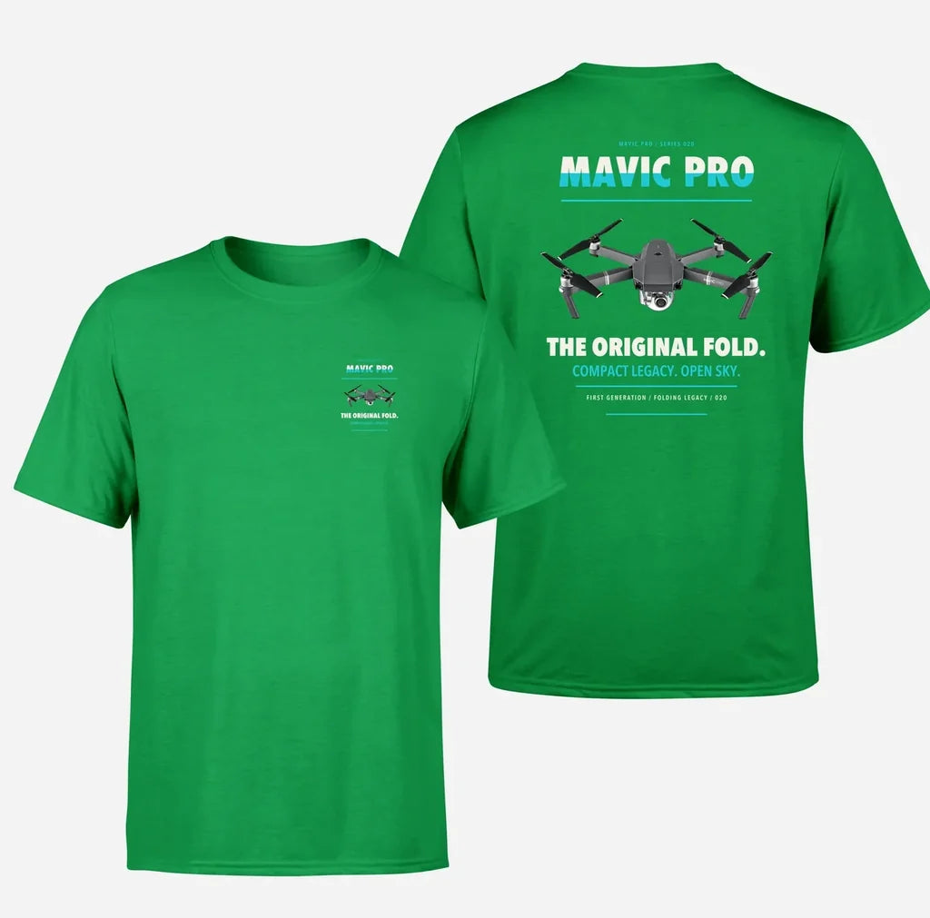 DJI Mavic Pro design on green t shirt