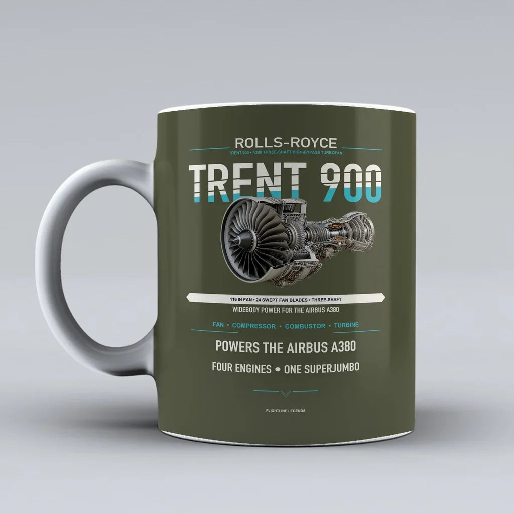 900 Mug design on green army trent
