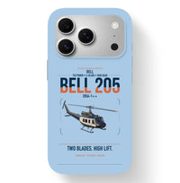 Thumbnail for Bell 205A-1++ design on light blue magsafe iphone case, for iPhone 17 Pro