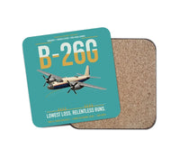 Thumbnail for B-26G Marauder design on turquoise 1 piece coaster
